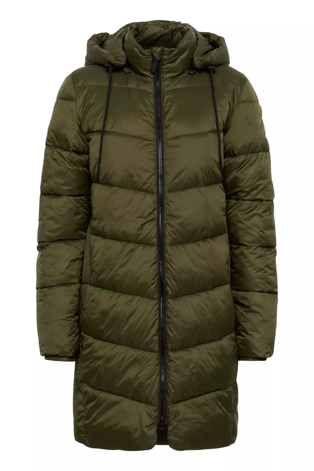 Kaffe KAsusanne Coat, mosegrønn