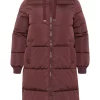 Kaffe Curve KCniki Coat, burgunder
