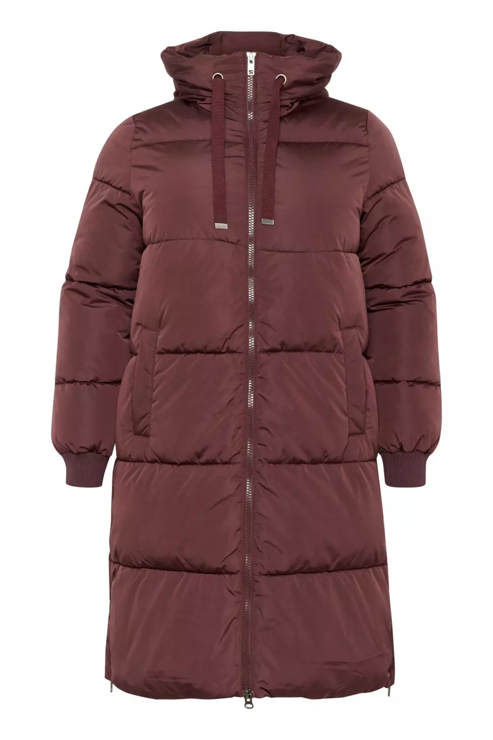 Kaffe Curve KCniki Coat, burgunder