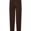 Soft Rebels Lorelei Pant, mørk brun fløyel