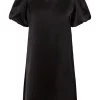 Part Two Ulva Dress, satengkjole, sort