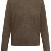 Kaffe KAcashie Pullover, ull og kasjmir, brun