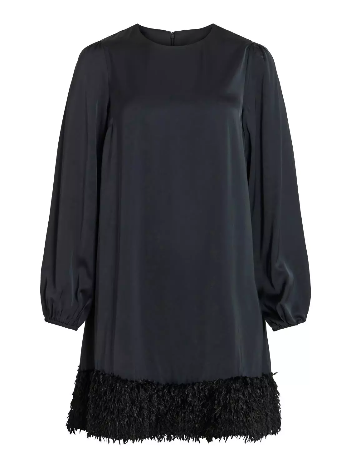 Vila Viveer O-neck L/S Short Dress, sort