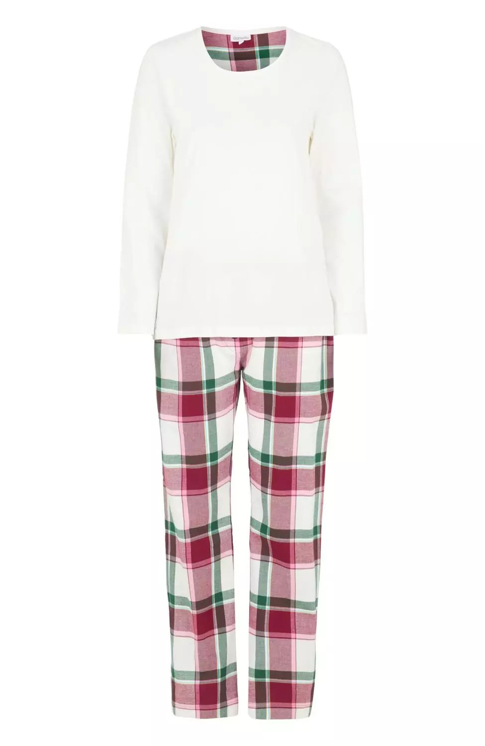 Damella of Sweden 2-delt pysj m/rutet bukse