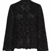 Isay Kamille Lace Blouse, sort