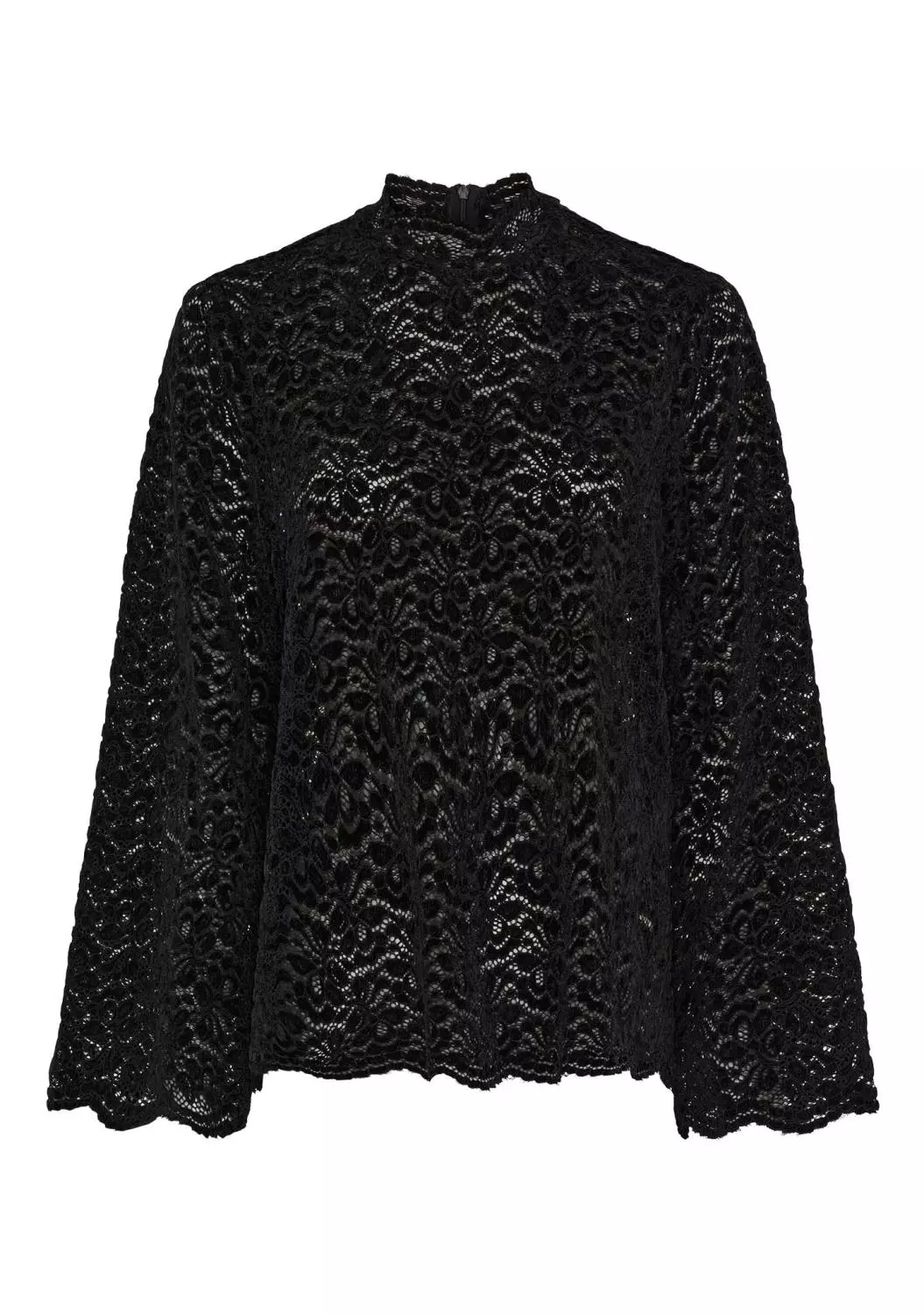 Isay Kamille Lace Blouse, sort