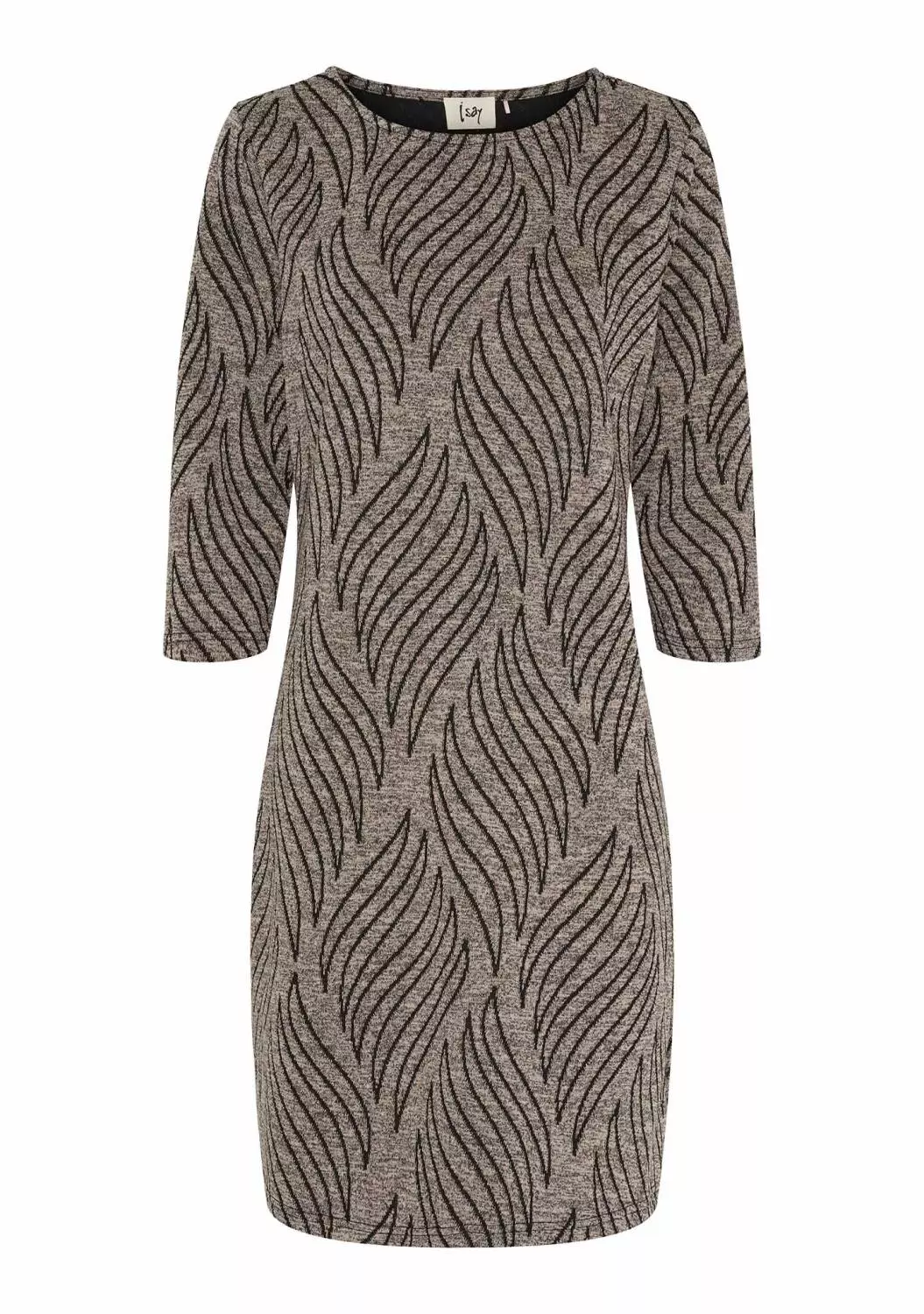 Isay Krista Dress jacquard, lys brun melert