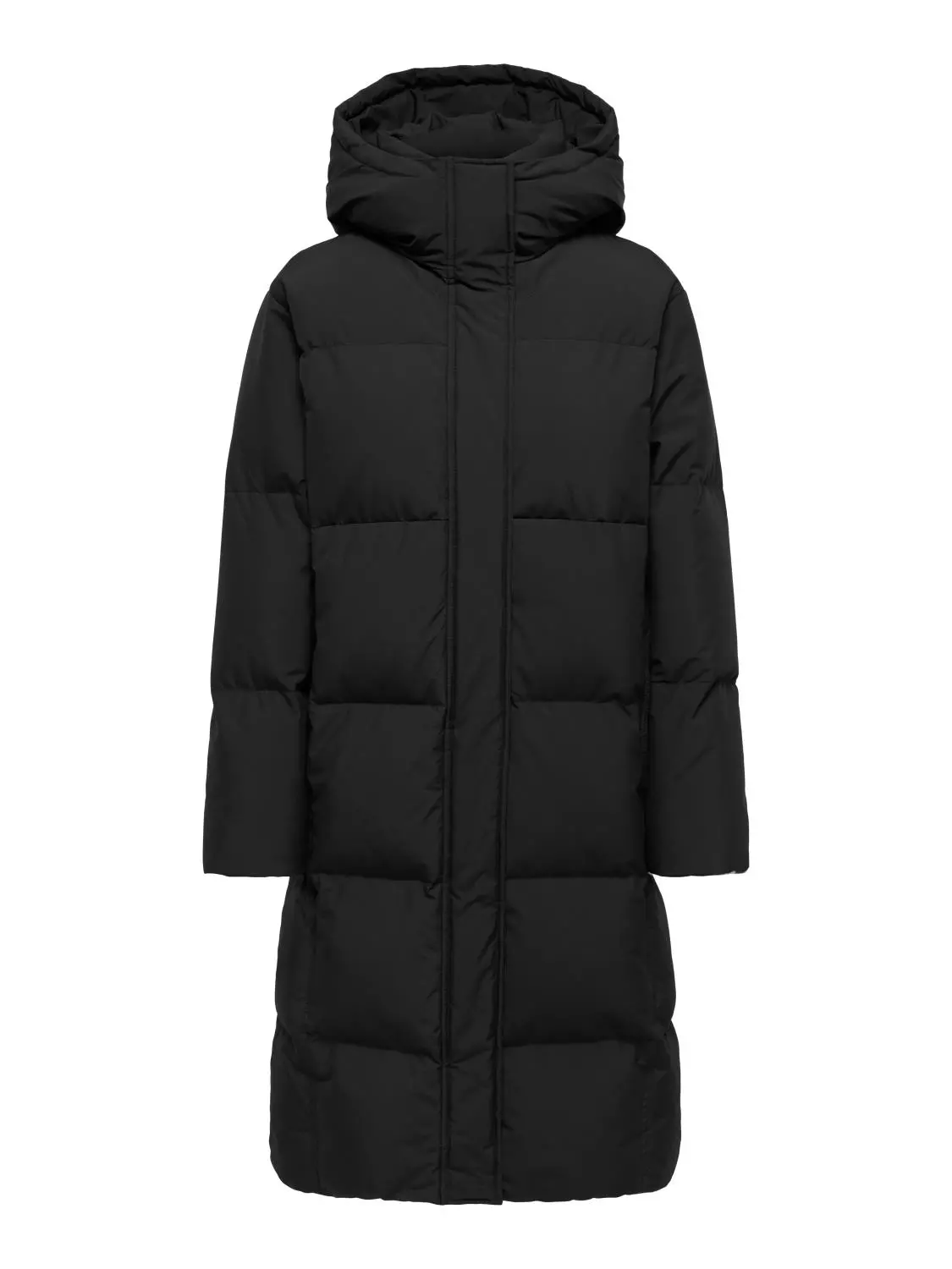 JDY Melba Long Down Puffer OTW, sort dunjakke