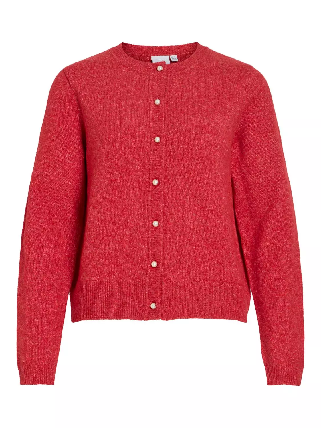 Vila Visalsa L/S O-neck knit cardigan, rød