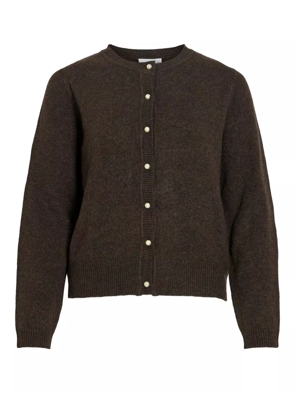 Vila Visalsa L/S O-neck knit cardigan, brun
