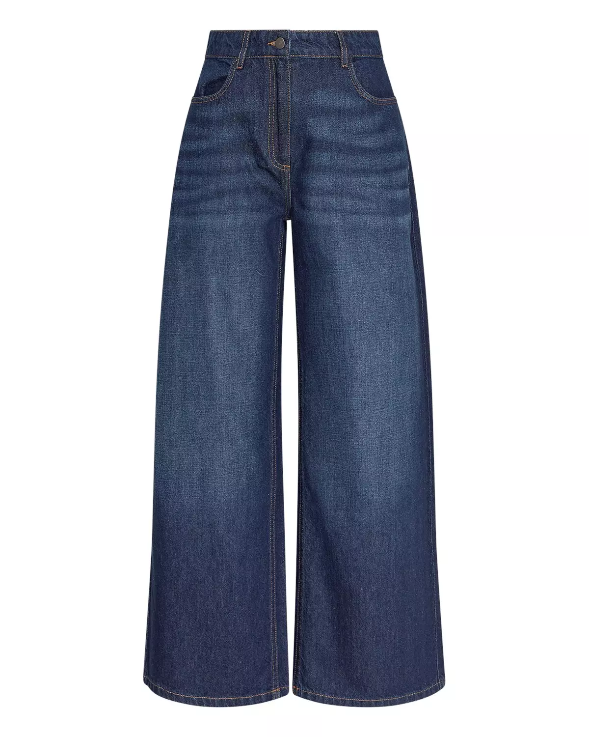 MSCH Adna Alena Pants, mørk denimblå