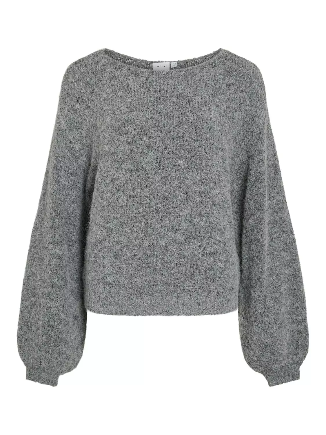 Vila Mimarly l/s Knit Pullover, grå