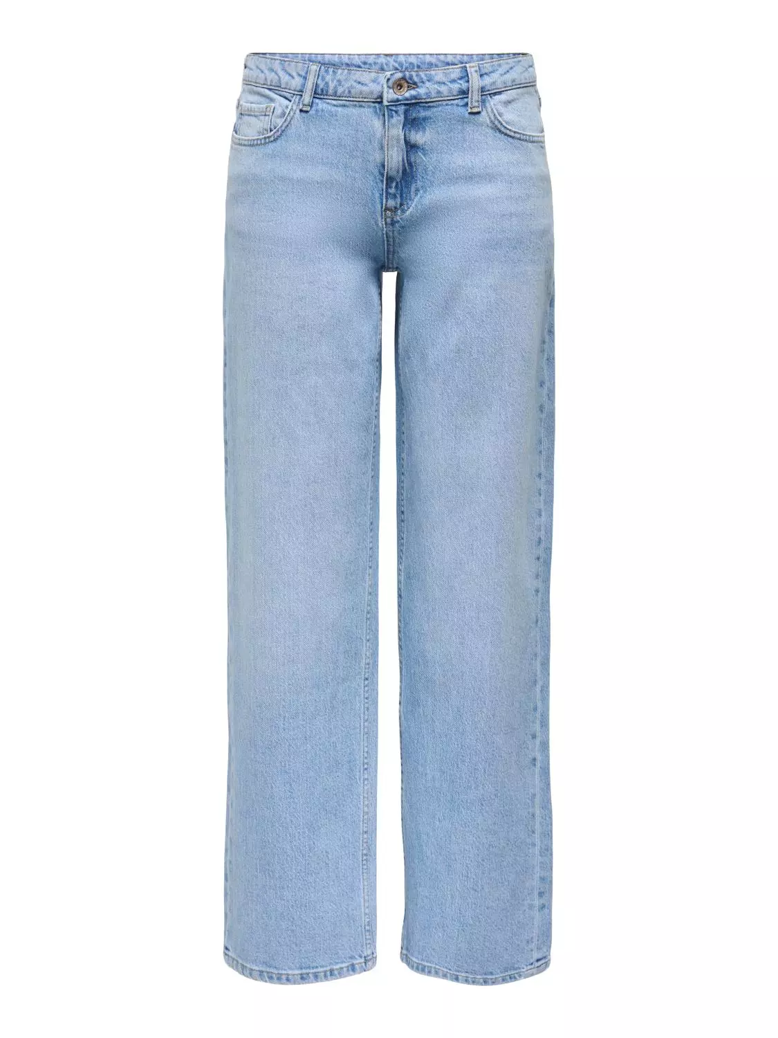 JDY Katie LW straight jeans, lys denimblå
