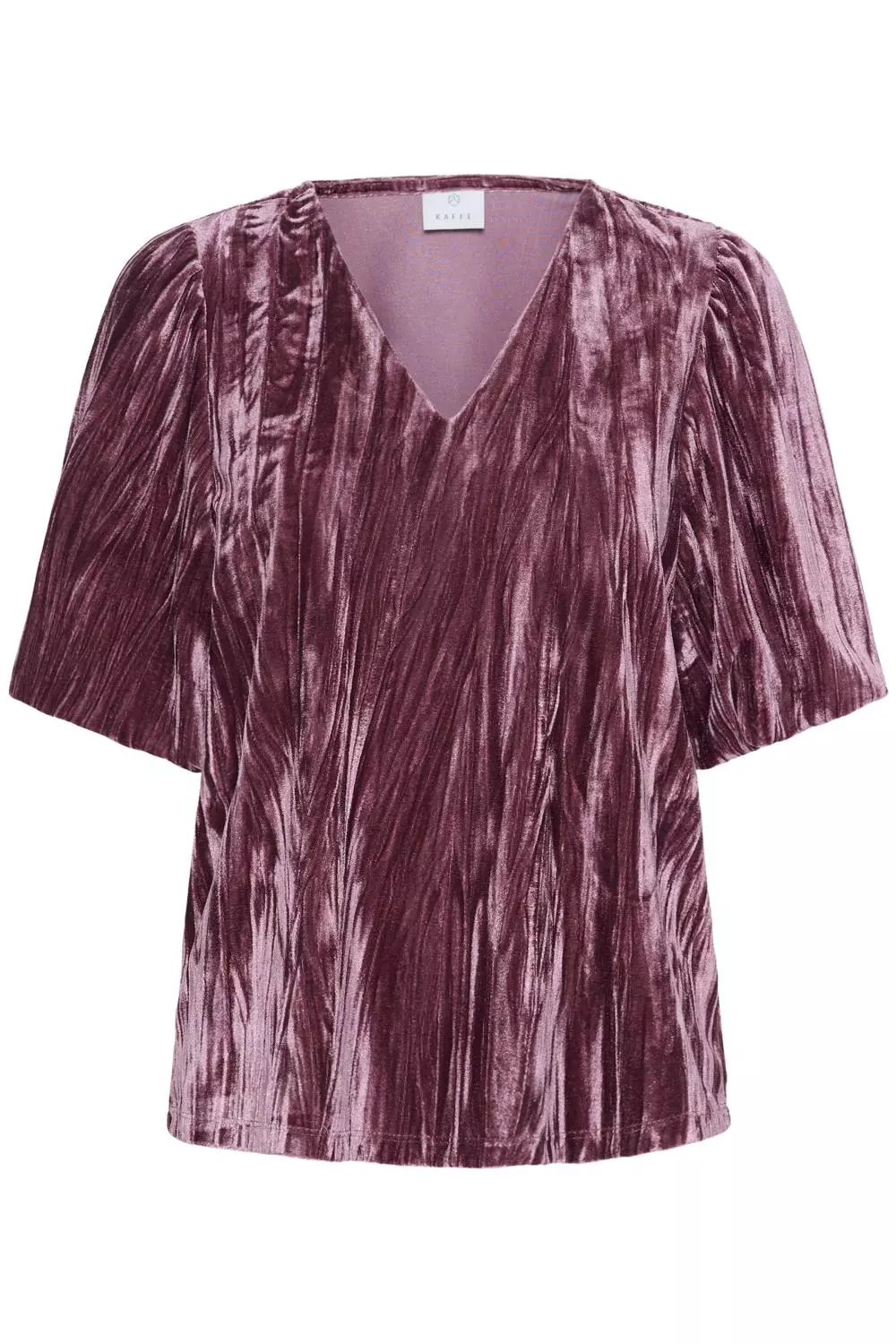 Kaffe KAelva Jersey Blouse, rosa fløyel