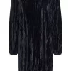 Kaffe KAelva Dress, sort fløyelskjole