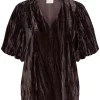 Kaffe KAelvsa Jersy Blouse, mørk brun