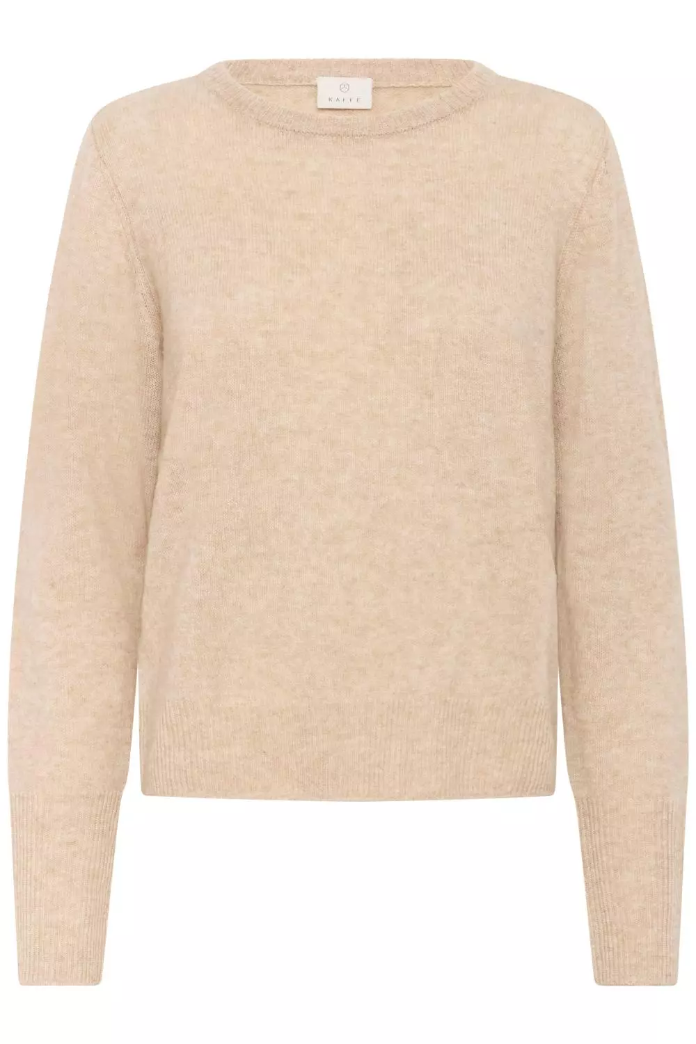 Kaffe KAcashie Pullover, ull og kasjmir, beige