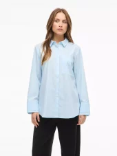 Vila Viella l/s Shirt, lysblå