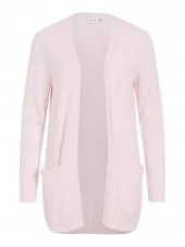 Vila Viril open L/S knit cardigan, lys rosa