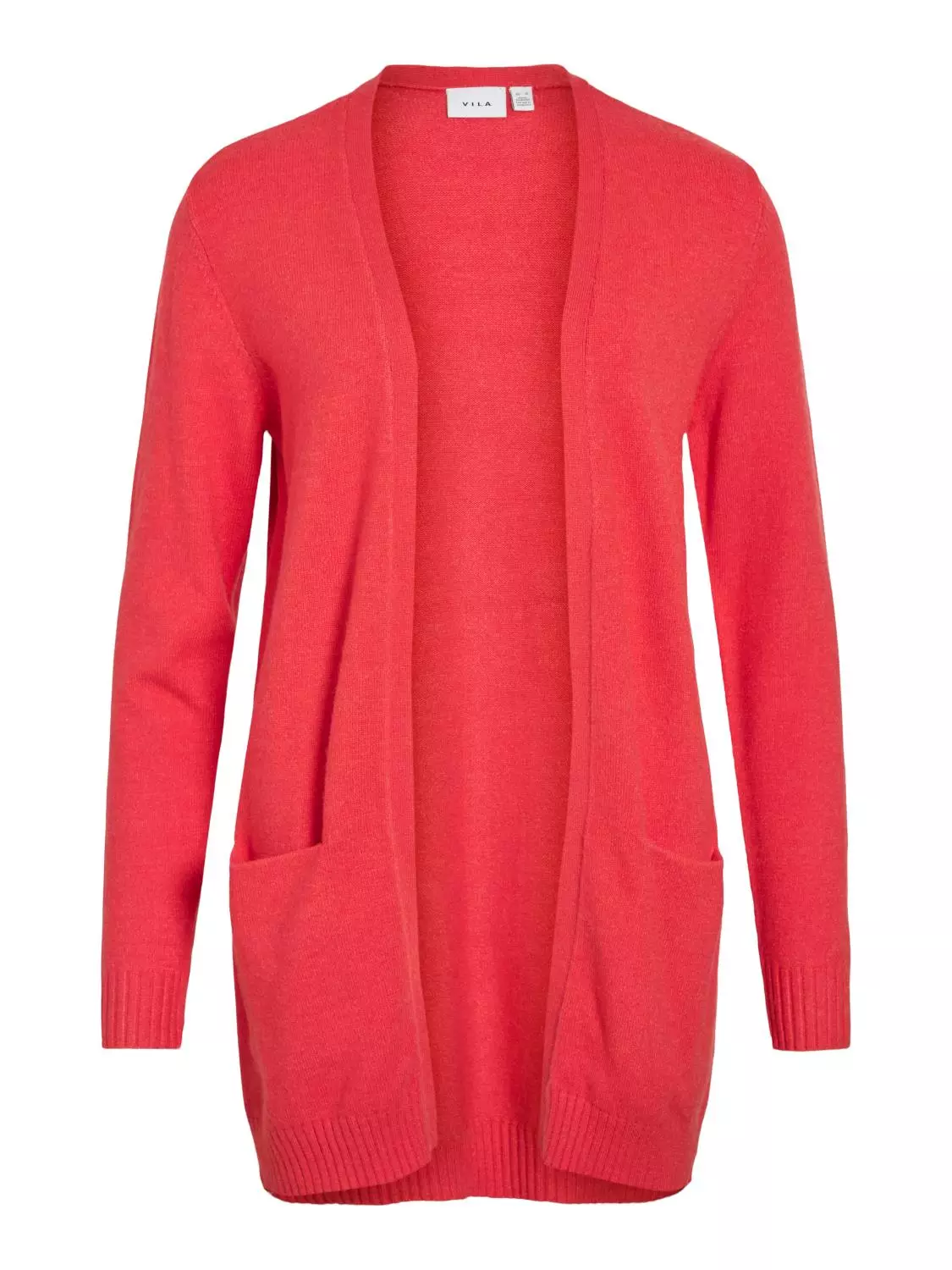 Vila Viril open L/S knit cardigan, rosa