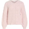 Vila Vilowen l/s O-neck Knit Cardigan, rosa