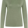 Kaffe KAlizza knit pullover, grønn
