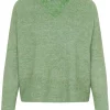 Kaffe KAniel V-neck pullover, grønn
