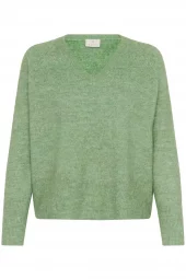 Kaffe KAniel V-neck pullover, grønn