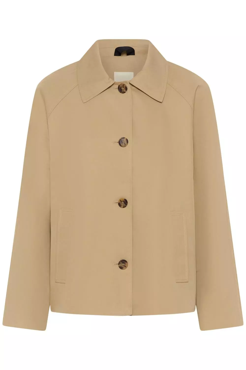 Part Two Alinna OTW, fôret jakke, mørk beige