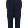 Kaffe KAheather Cropped Pants, marineblå