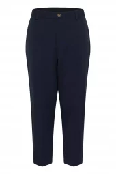 Kaffe KAheather Cropped Pants, marineblå