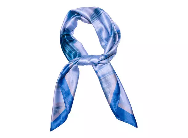 Intex Skandia Skjerf zig zag, blå