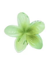 Intex Skandia hårklype blomst ensfarget, grønn