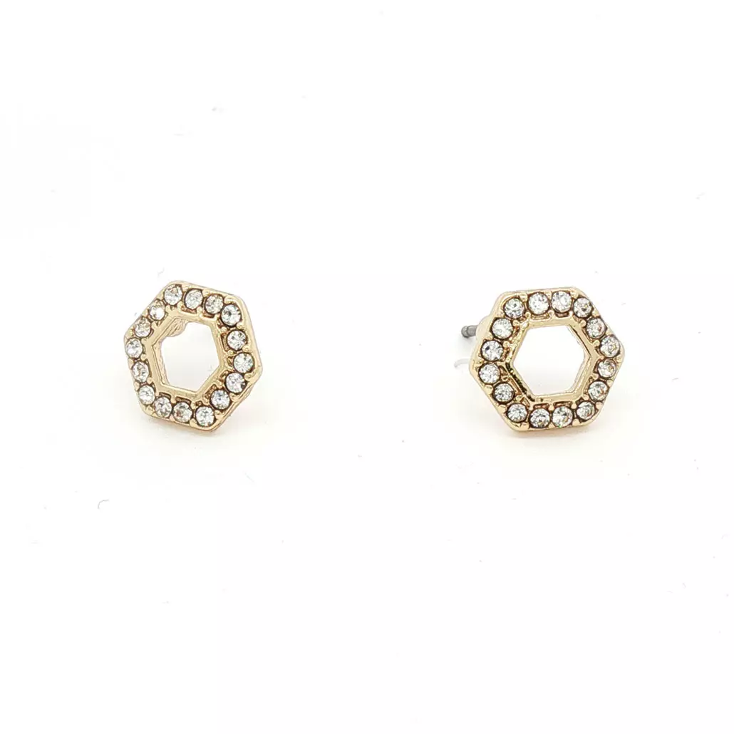 Just Oslo små øredobber, krystallstener