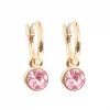 Just Oslo små øreringer, rosa