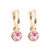 Just Oslo små øreringer, rosa