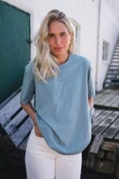 Raus Linn Logo Tee, lys grønn