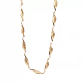 A&C Vintage Leaves kort kjede, gull