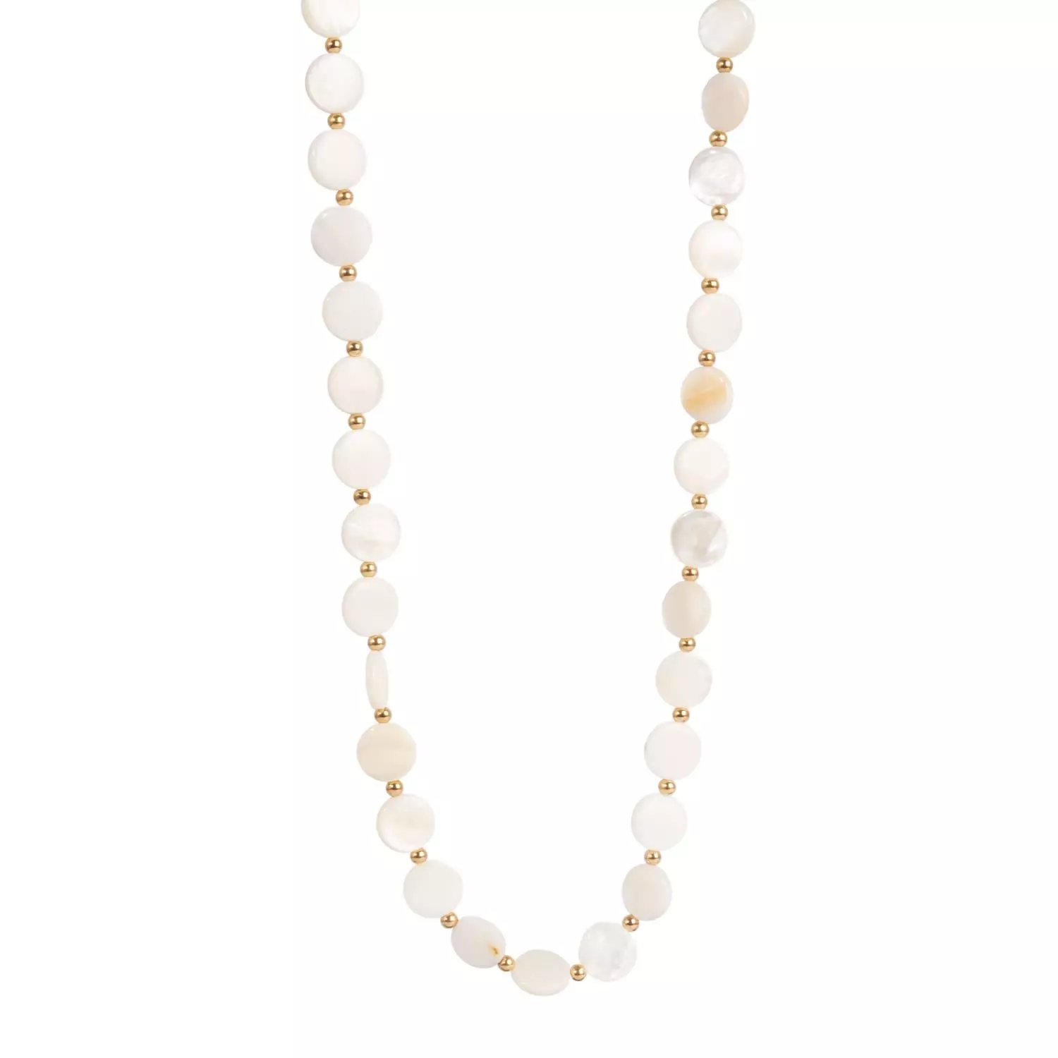 A&C Sandy Beach, kjede MOP, hvit/gull