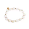 A&C Sandy Beach armbånd, MOP, hvit/gull