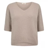 Depeche Sarah de Alpack V-neck, beige