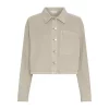 MSCH Lio Shirt, boxy skjortejakke, beige