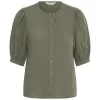 Part Two Azra Shirt, skjorte i lin, grønn