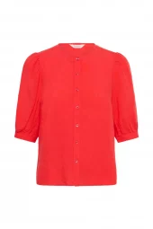 Part Two Azra Shirt, skjorte i lin, rød