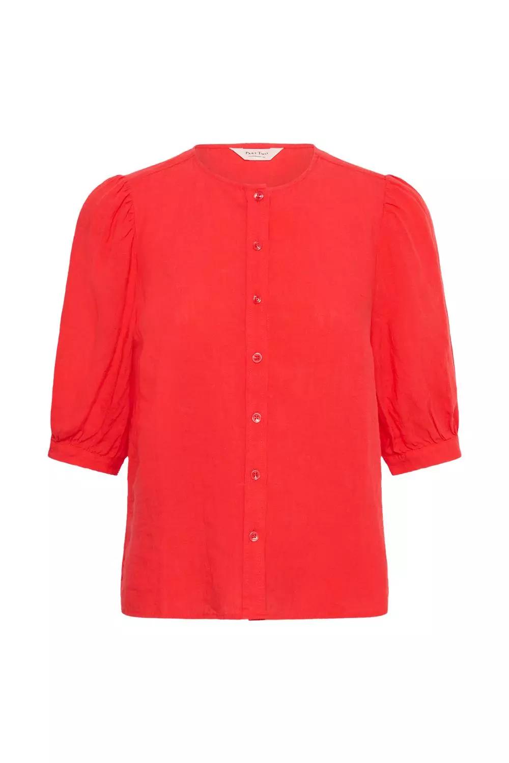 Part Two Azra Shirt, skjorte i lin, rød