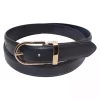 Intex Skandia belte 3 cm klassisk, sort m/gullspenne