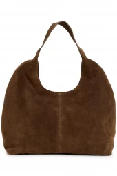 Part Two Athea Bag, semsket brun skinn