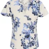 Part Two Gesinas T-shirt, blå mønstret
