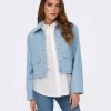 JDY Callie Life Short Jacket OTW, blå
