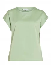 Vila iellette s/s Satin top, grønn